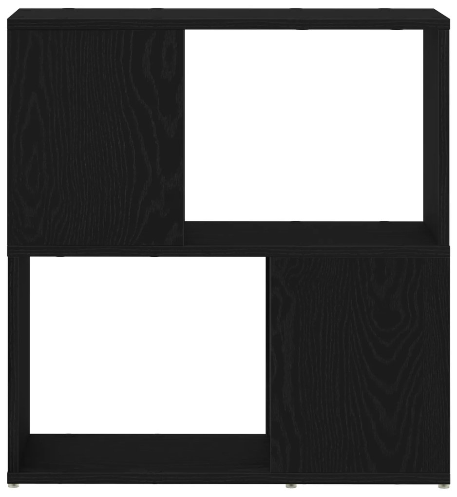 vidaXL Ράφι Βιβλιοθήκης σε Μαύρη Δρυς 60x24x63 εκ. από Επεξεργασμένο Ξύλο