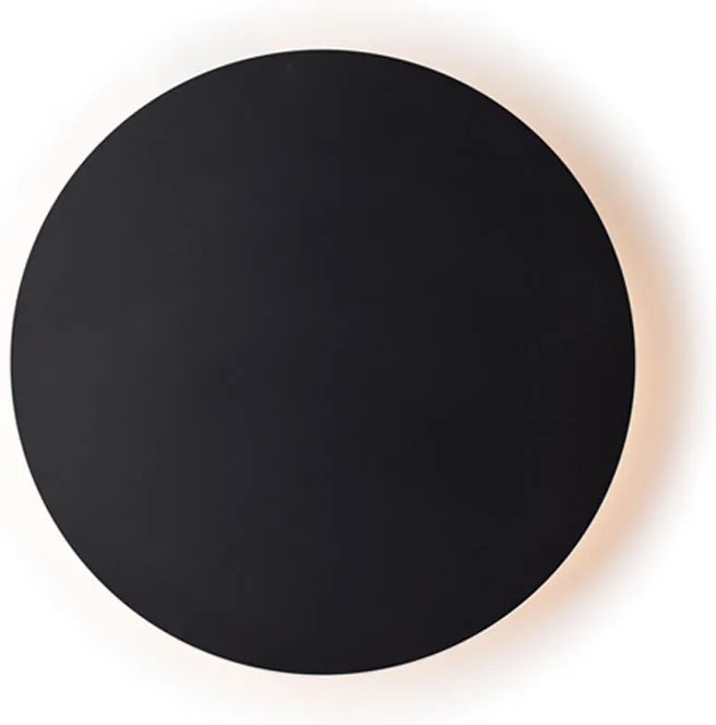 Απλίκα Τοίχου LED Aca Eclipse ZM1715LEDWB Black Matt
