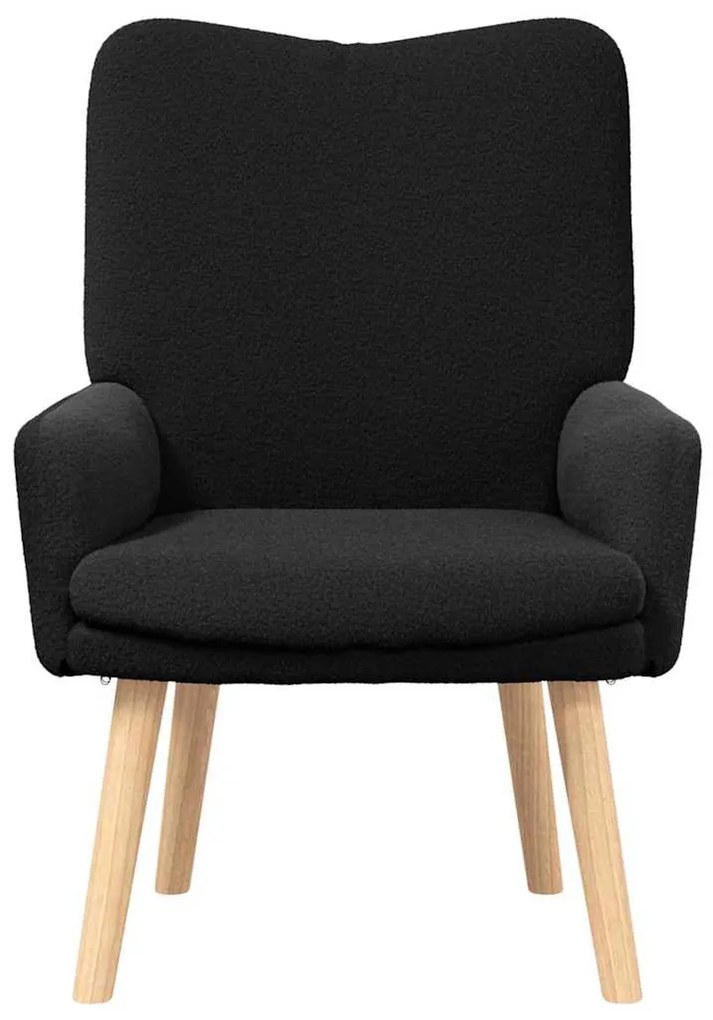 vidaXL Χαλαρωτική Πολυθρόνα Μαύρο 63 x 67 x 94 εκ. ύφασμα