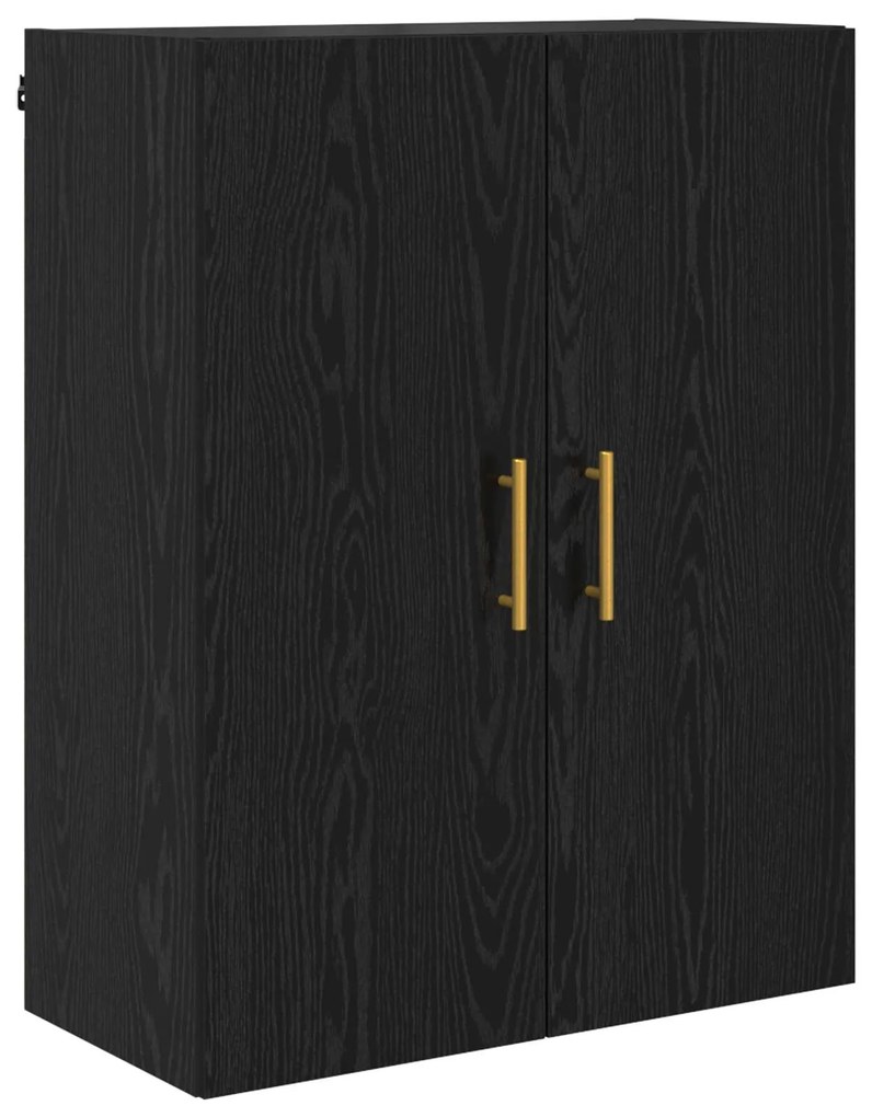 vidaXL Highboard Μαύρη Οξυά 69,5 x 34 x 180 εκ. Επεξεργασμένο ξύλο
