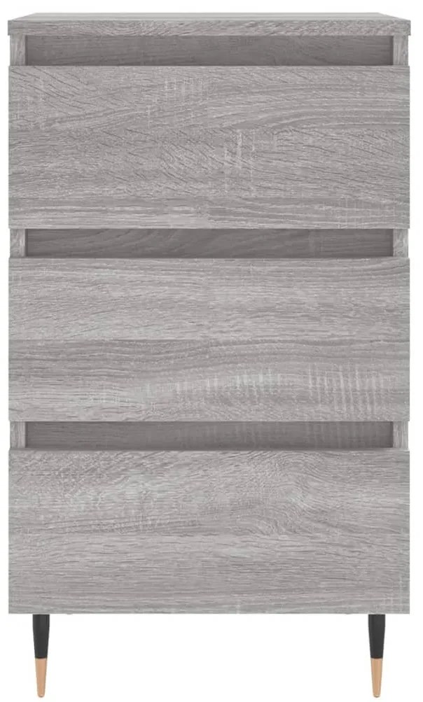 vidaXL Κομοδίνα 2 τεμ. Γκρι Sonoma 40x35x69 εκ. από Επεξεργασμένο Ξύλο
