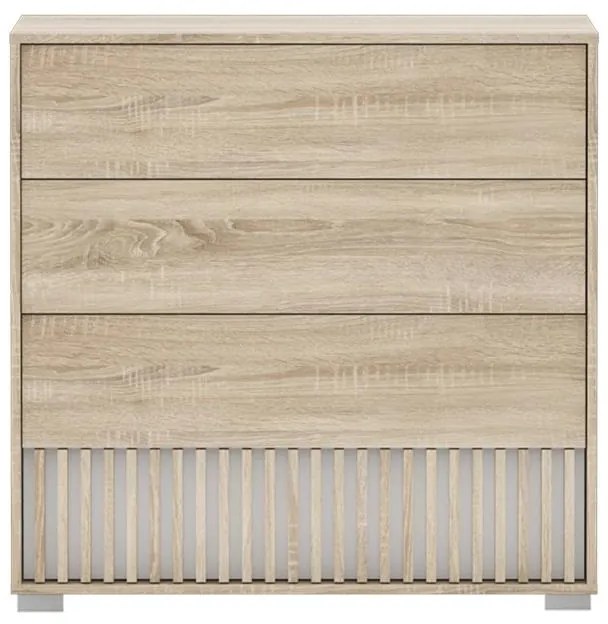 Συρταριέρα Bruse μελαμίνη σε sonoma-oak απόχρωση 96.7x40.5x92.9 εκ. 96.7x40.5x92.9 εκ.
