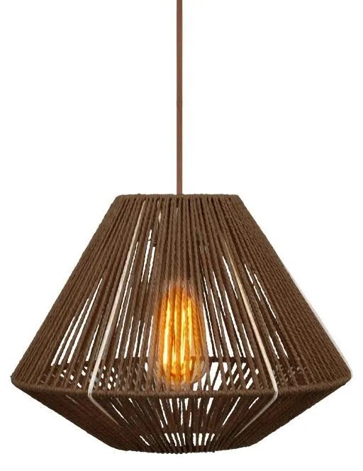 Φωτιστικό Οροφής Μονόφωτο Cordon 4 C240 Fylliana Καφέ 35x30 εκ. 35x35x110 εκ.