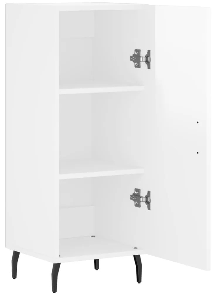 vidaXL Ντουλάπι Γυαλιστερό Λευκό 34,5x34x90 εκ. Επεξεργασμένο Ξύλο
