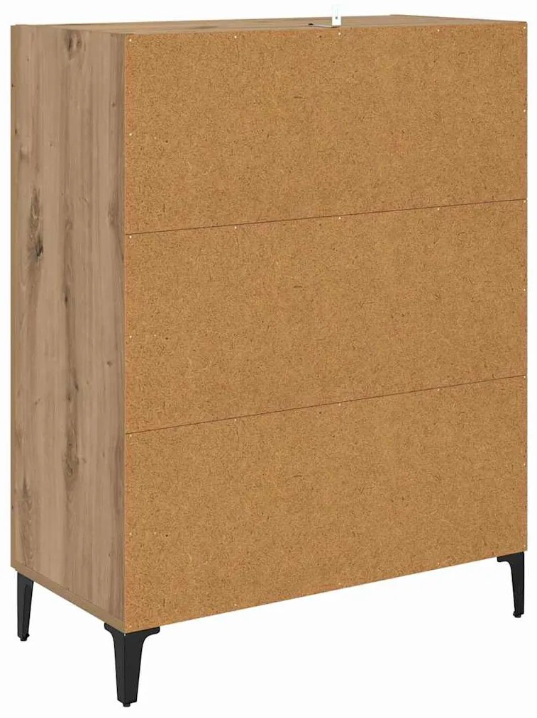 vidaXL Πλαϊνό γραφείο Artisan Oak 69,5 x 34 x 90 εκ.