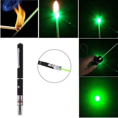 Green Laser Pointer 532nm Lazer Pen High Power Visible Beam Light