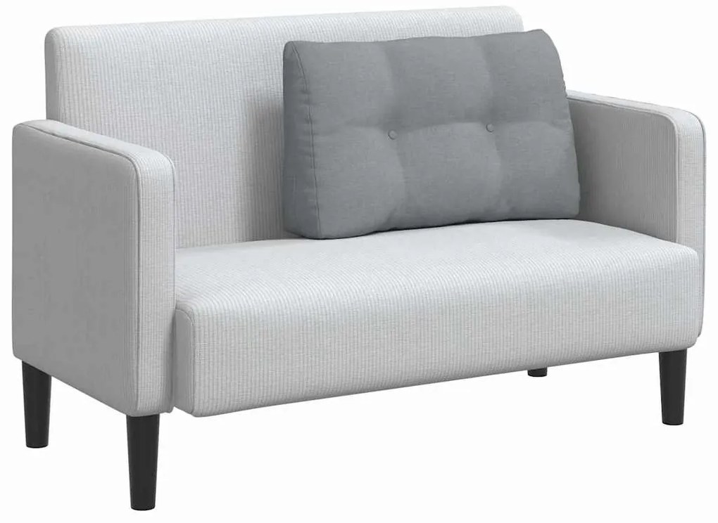 vidaXL Μαξιλάρι Πλάτης Ανοιχτό γκρι 80 x 24 x 50 εκ ύφασμα