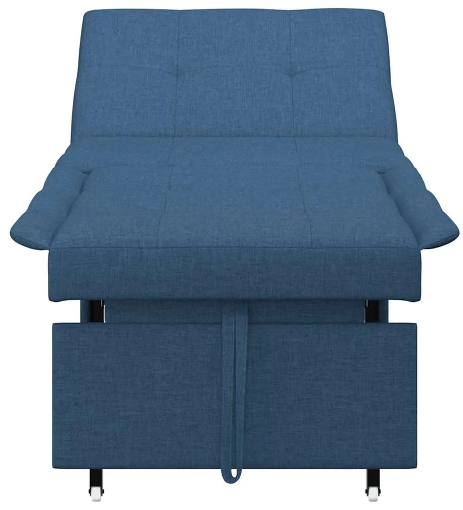 vidaXL Κρεβάτι καναπές Μπλε 194 x 50 x 82 εκ. Κόντρα πλακέ