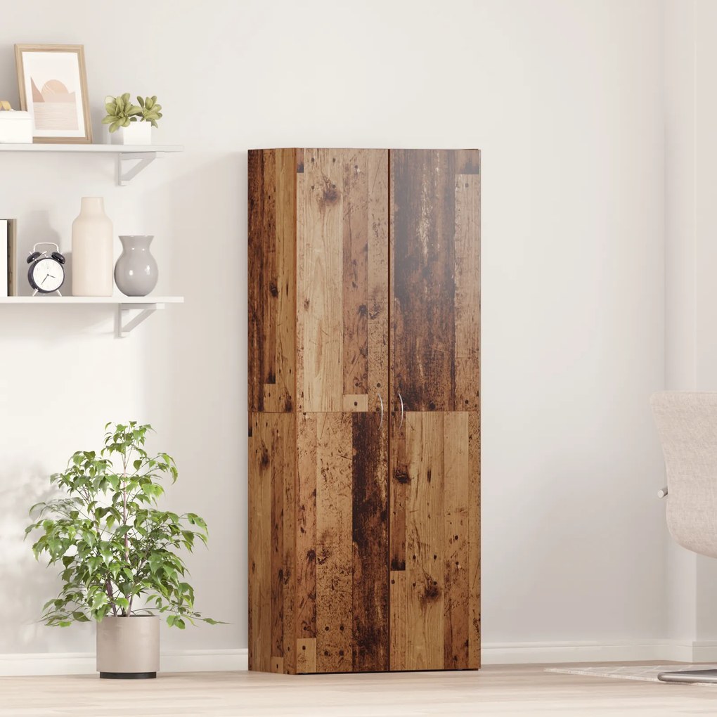 vidaXL Υψηλό Γραφείο Παλιού Ξύλου 60 x 32 x 153 εκ. - φτιαγμένο από επεξεργασμένο ξύλο.