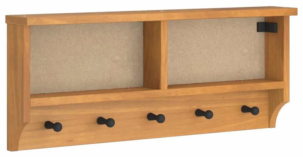 vidaXL Επίτοιχη κρεμάστρα παλτών SANDNES 87x12x35 εκ. Πεύκο μασίφ ξύλο