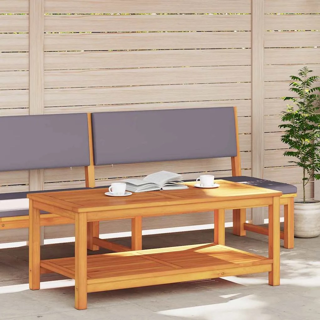 vidaXL Τραπεζάκι σαλονιού Καφέ 70 x 40 x 45 εκ. Μασίφ ξύλο ακακίας