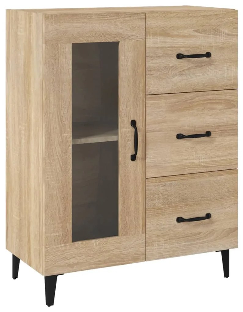vidaXL Ντουλάπι Sonoma Δρυς 69,5 x 34 x 90 εκ. από Επεξεργασμένο Ξύλο