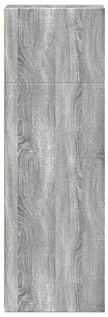 vidaXL Ντουλάπι Γκρι Sonoma 30x41x124 εκ. από Επεξεργασμένο Ξύλο