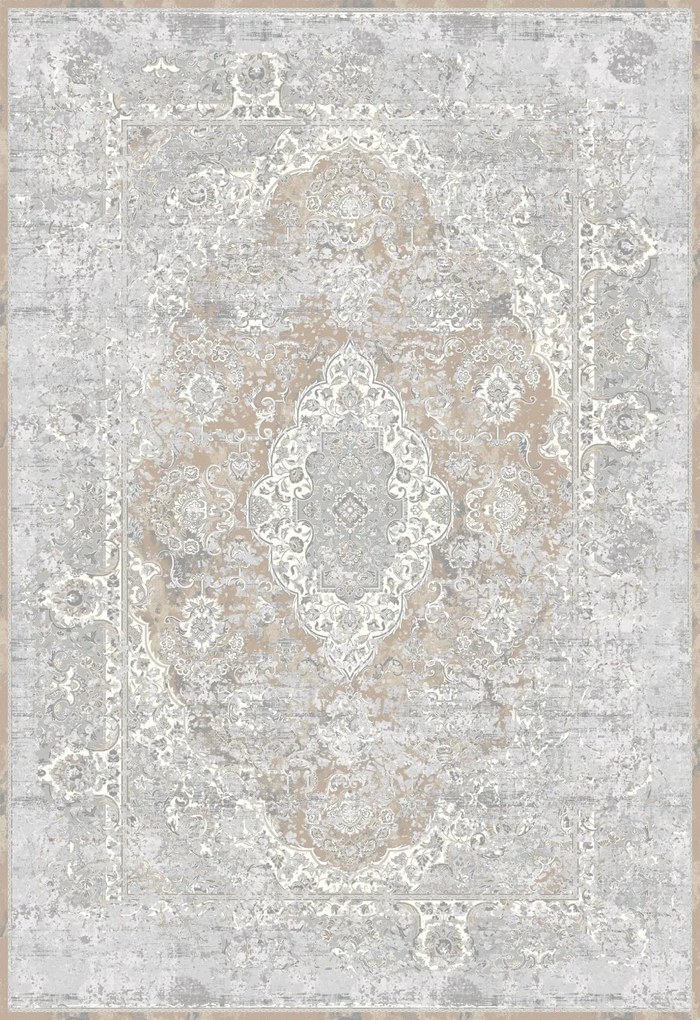 ΧΑΛΙ LUXURIOUS SILK 5991 GREY BEIGE - 080cm x 150cm - 2004341