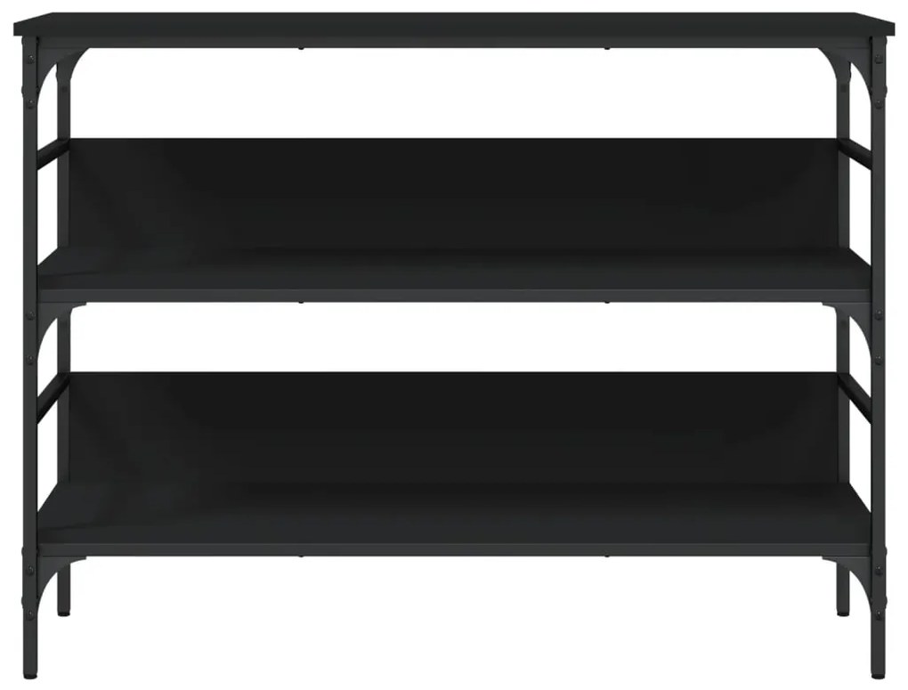 vidaXL Τραπέζι Κονσόλα Μαύρο 100x32x75 εκ. Επεξεργασμένο Ξύλο