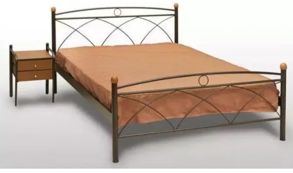 Delch Κρεβάτι Κως Διπλο Μεταλλικό 150x200cm HouseSMetal-furniture158