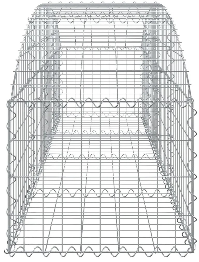 vidaXL Συρματοκιβώτιο Τοξωτό 200x50x40/60εκ. από Γαλβανισμένο Χάλυβα