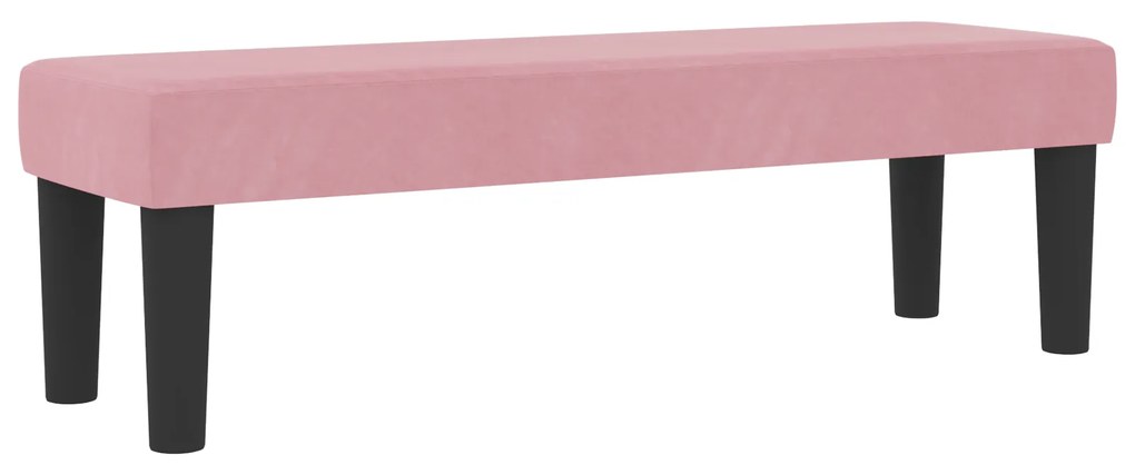vidaXL Κρεβάτι με Ελατήριο και Στρώμα Ροζ 140x200 cm Βελουτέ
