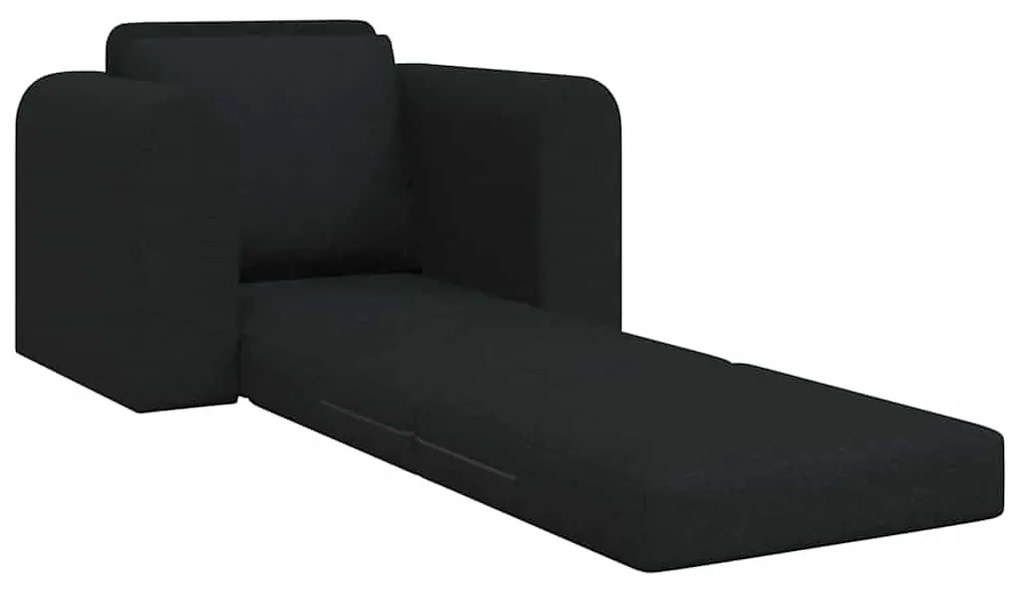 vidaXL Κατώφλι Καναπές Κρεβάτι 2 σε 1 Μαύρο 98x71x83 εκ Υφασμάτινο