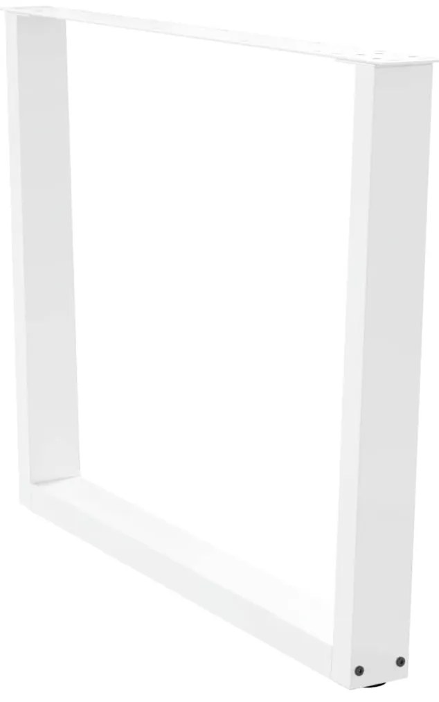 vidaXL Πόδια Τραπεζαρίας Σχήματος V 2 τεμ. Λευκά 100x (72-73,3) εκ. Ατσάλι