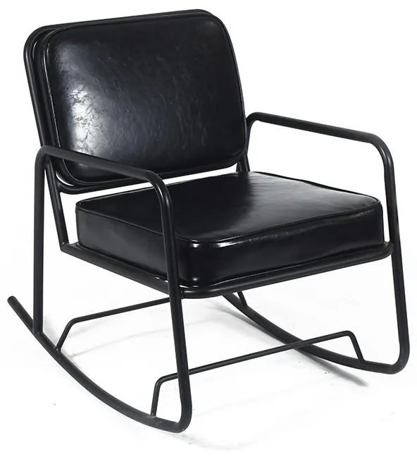 Καρέκλοπολυθρόνα μεταλλική με δέρμα