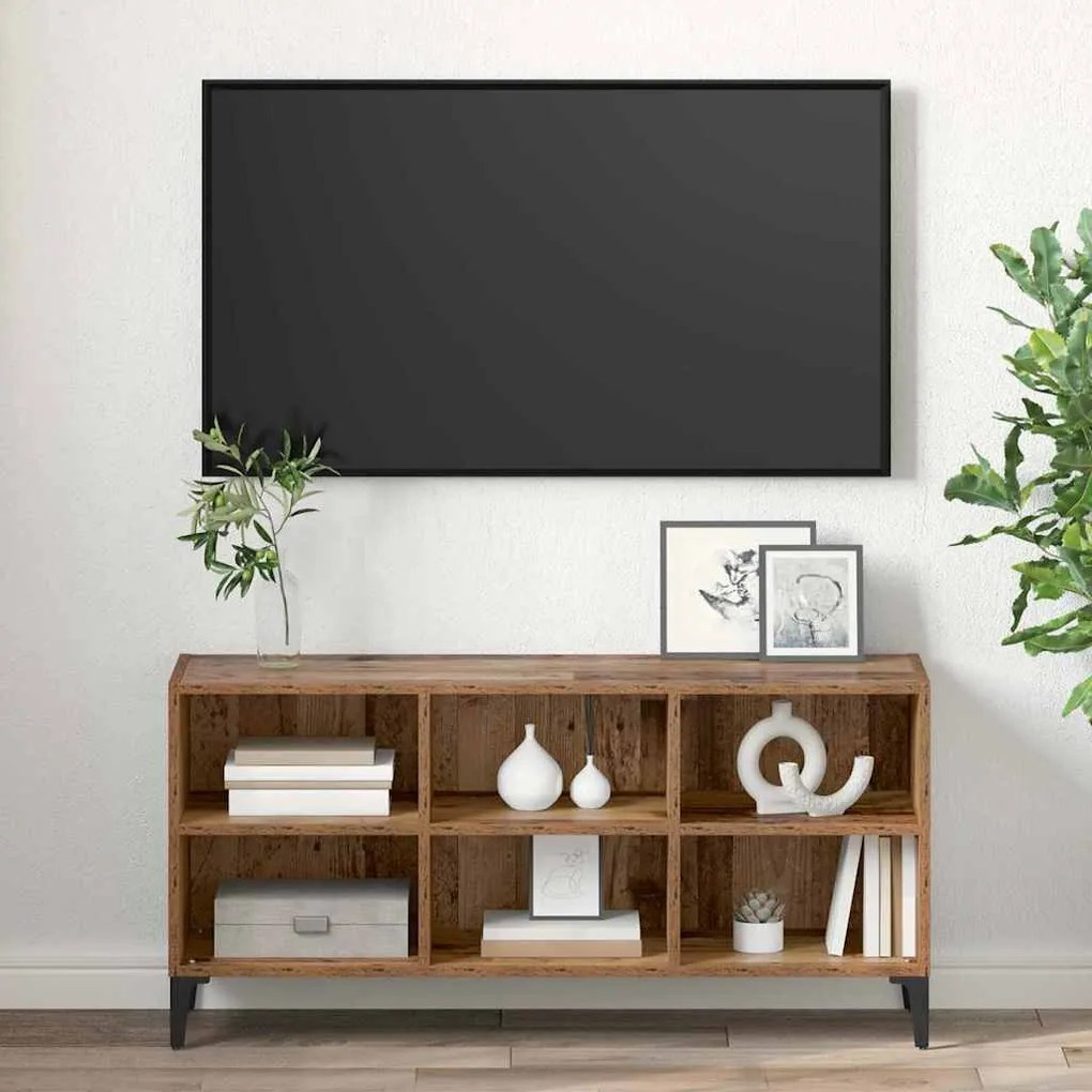 vidaXL Ντουλάπι TV Καφέ 69.5 x 30 x 50 εκ. Επεξεργασμένο ξύλο