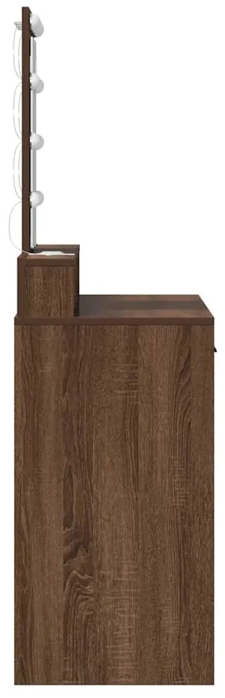 vidaXL Τραπέζι περιποίησης Καφέ 100 x 41 x 140 εκ. Επεξεργασμένο ξύλο