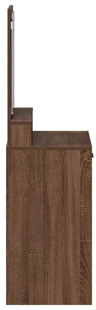vidaXL Κομμό Υπνοδωματίου με συρτάρι Καφέ δρυς 50 x 41 x 140 εκ.