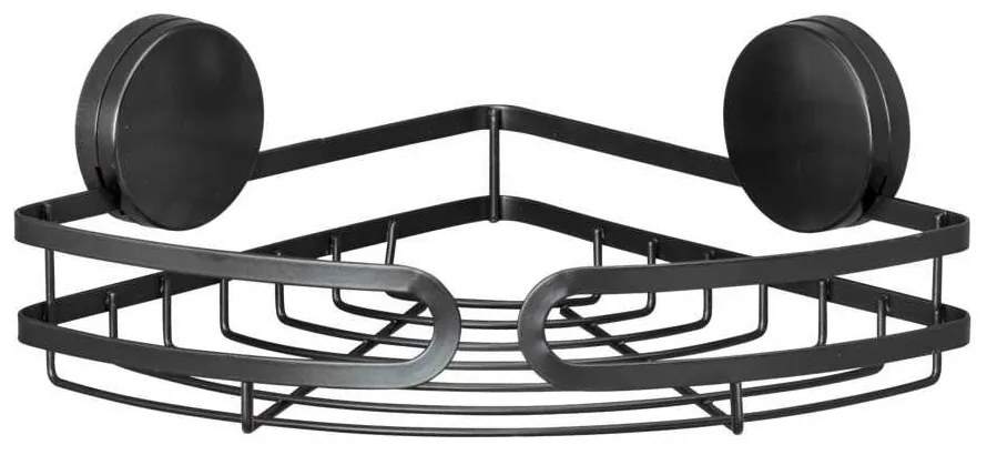 Γωνιακή Ραφιέρα Μπάνιου (27x20x9.8) Wenko Pavia Black 24872100