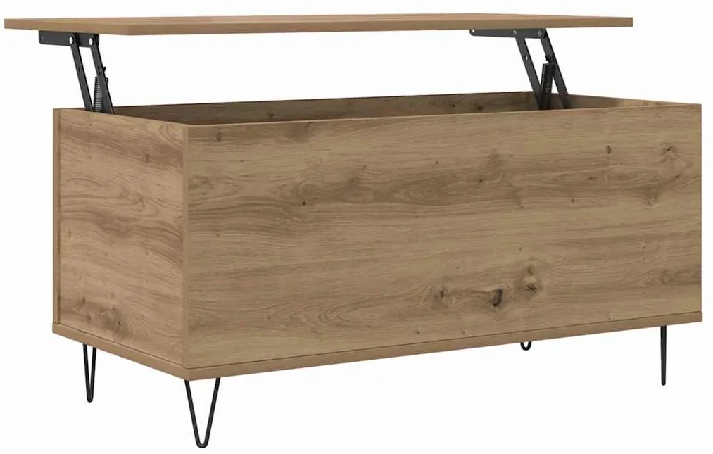 vidaXL Τραπεζάκι σαλονιού artisan δρυς 90 x 44.5 x 45 εκ.