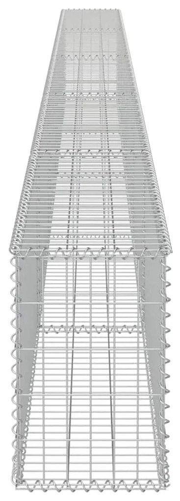 vidaXL Συρματοκιβώτιο Τοίχος 600x30x50 εκ. Γαλβαν.Χάλυβας + Καλύμματα