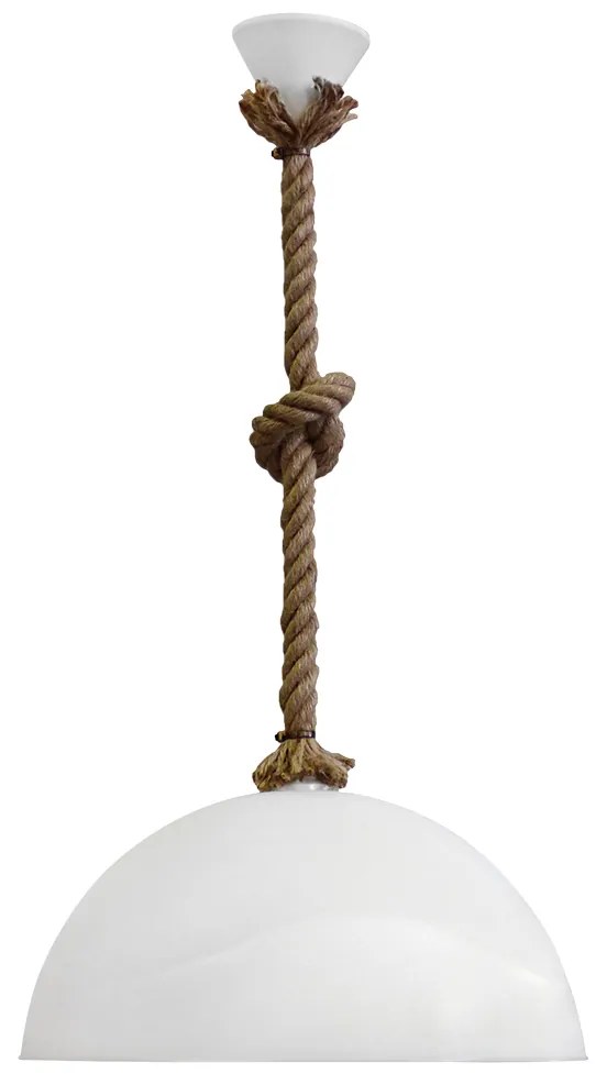 Φωτιστικό Οροφής Μονόφωτο Heronia Sfera/36 31-0942 Rope/White