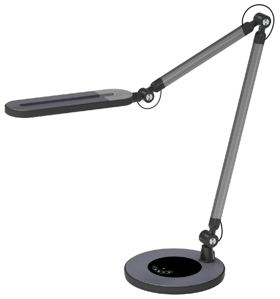 ΦΩΤΙΣΤΙΚΟ ΓΡΑΦΕΙΟΥ LED BLAIN PRO HM4462.02 ΜΑΥΡΟ-ΓΚΡΙ ABS 57,4x51,1Υεκ.