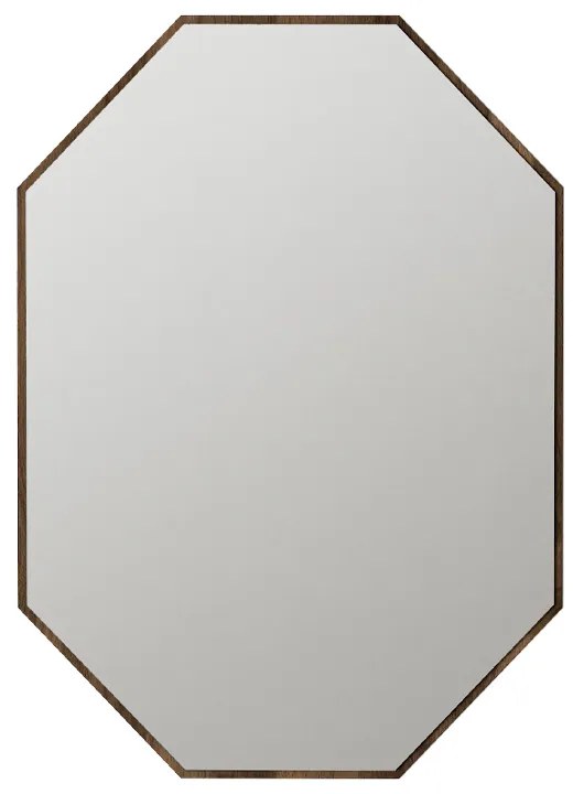 Καθρέπτης τοίχου Ursula Μegapap χρώμα καρυδί 45x2x70εκ.