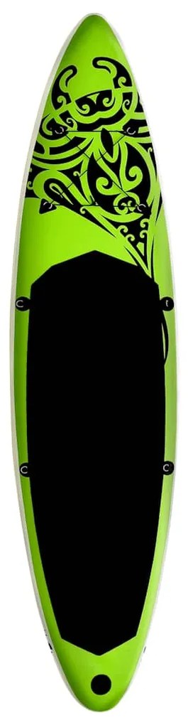 vidaXL Σανίδα SUP Φουσκωτή Σετ Πράσινη 305 x 76 x 15 εκ.