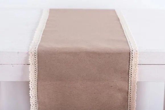 Beauty Home ΡΑΝΝΕΡ ΥΦΑΣΜΑΤΙΝΟ ΜΕ ΔΑΝΤΕΛΑ 30 cm x 1.5m  Ροζ