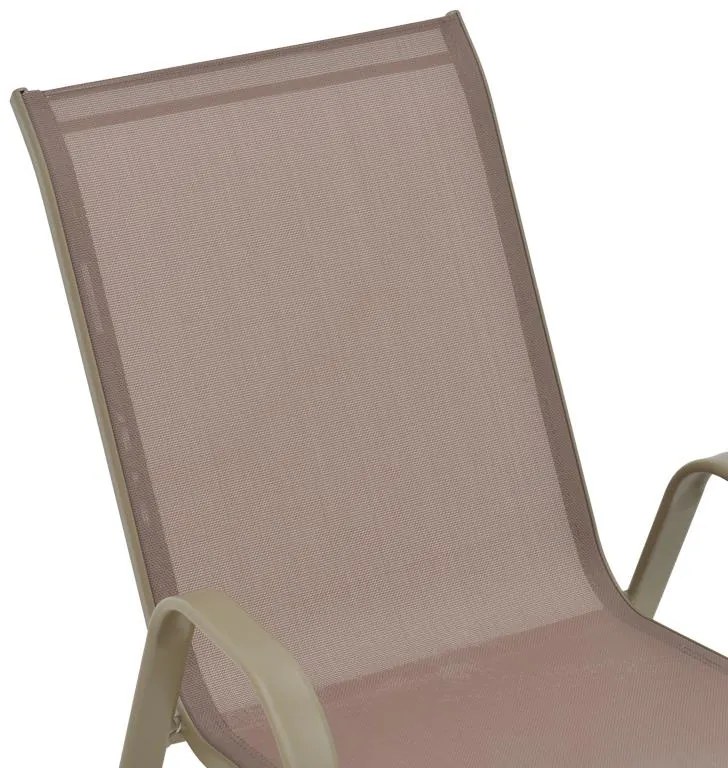 Καρέκλα - Πολυθρόνα Calan μέταλλο σε σαμπανιζέ απόχρωση 55x75x90 εκ. 54x74x91 εκ.