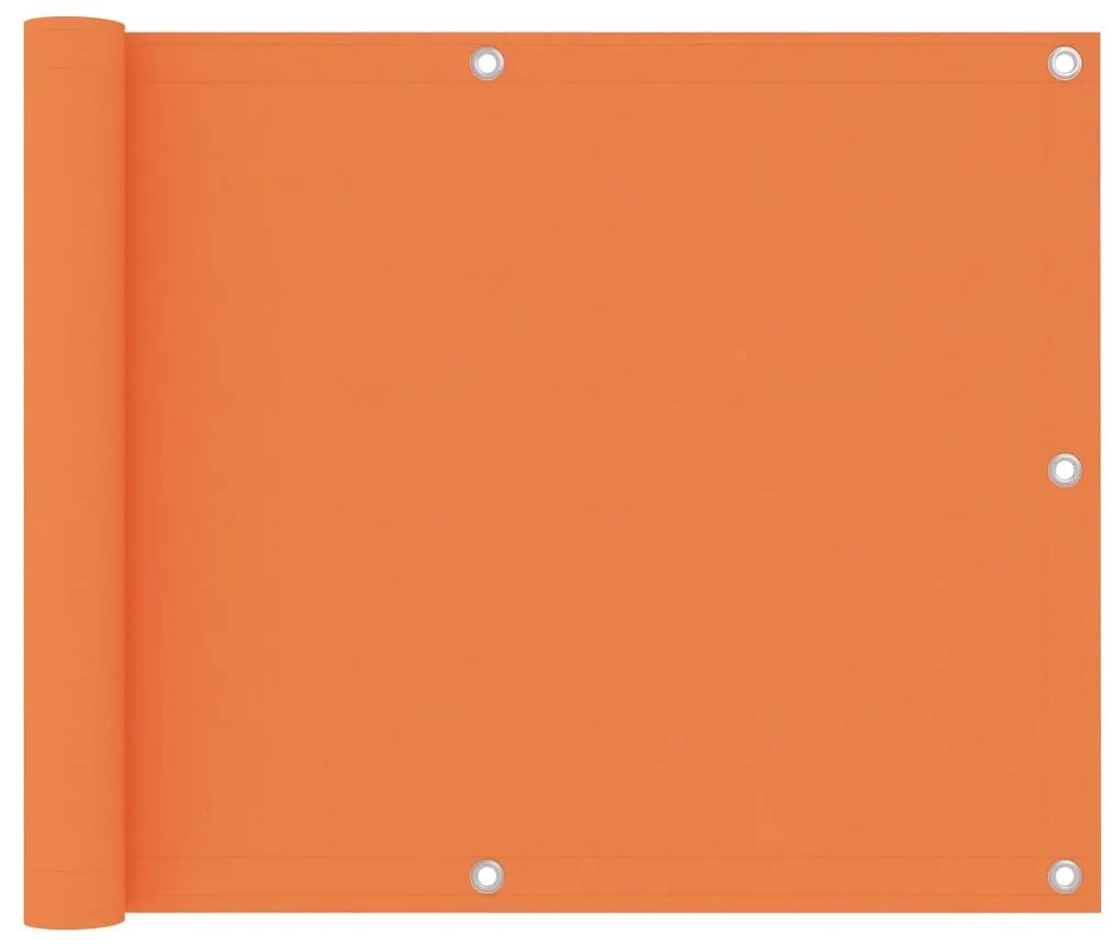 vidaXL Διαχωριστικό Βεράντας Πορτοκαλί 75 x 400 εκ. Ύφασμα Oxford