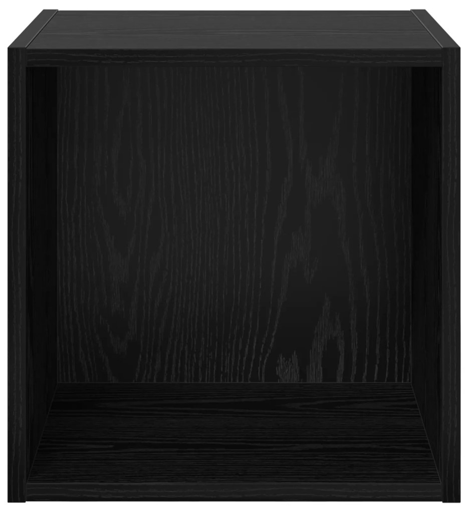 vidaXL Τοίχοι Ντουλαπιών - 2 Πακέτο Μαύρη Δρυς, 37 x 37 x 37 εκ, Επεξεργασμένο Ξύλο.