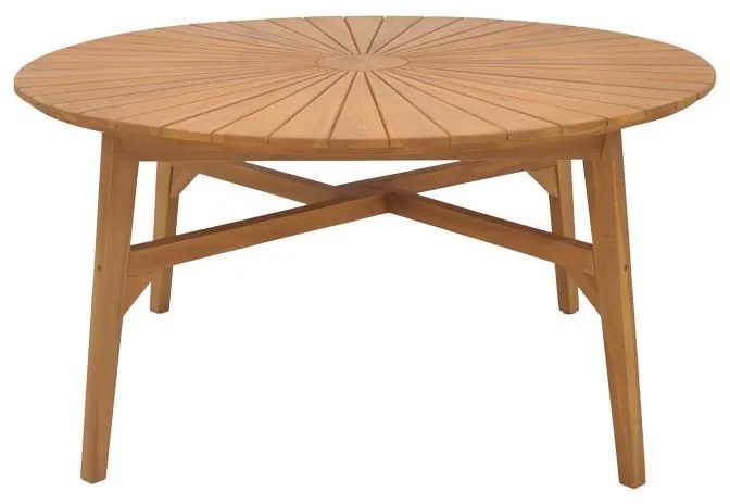 Τραπέζι Colen teak ξύλο σε φυσική απόχρωση Φ150x75εκ