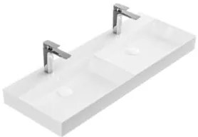 Σετ Έπιπλο Μπάνιου OMEGA 120 Grey Oak QUADRO με Διπλό Νιπτήρα 129x46x135 εκ.