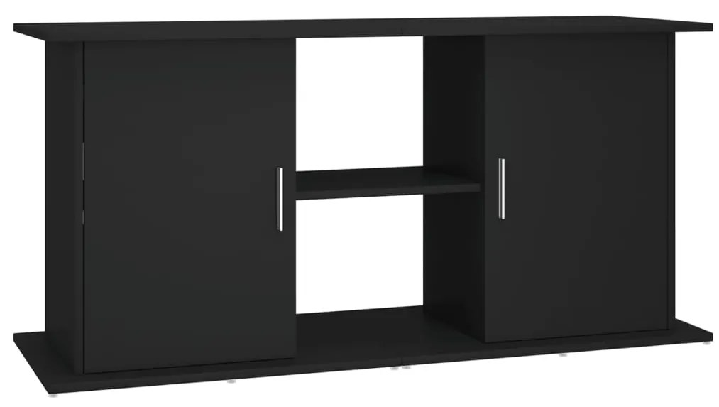 vidaXL Βάση Ενυδρείου Μαύρη 121 x 41 x 58 εκ. από Επεξεργασμένο Ξύλο