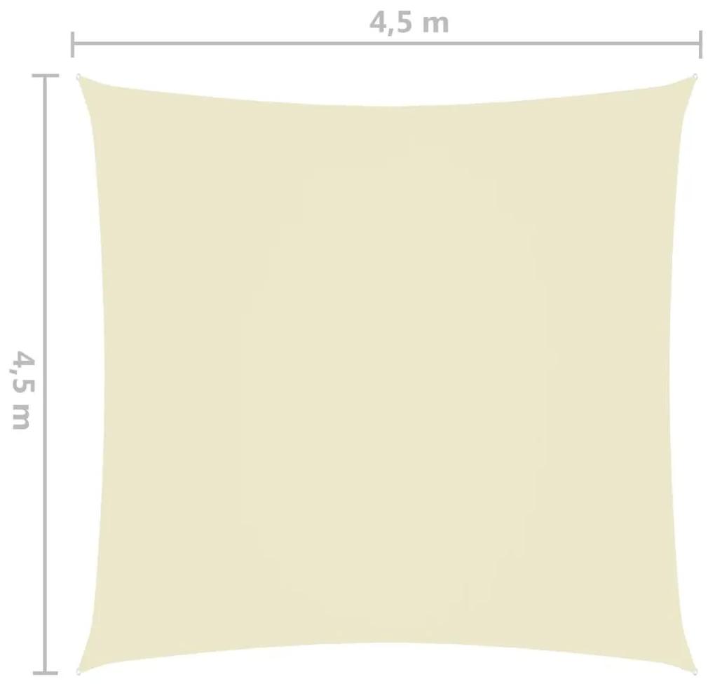 Πανί Σκίασης Τετράγωνο Κρεμ 4,5 x 4,5 μ. από Ύφασμα Oxford - Κρεμ