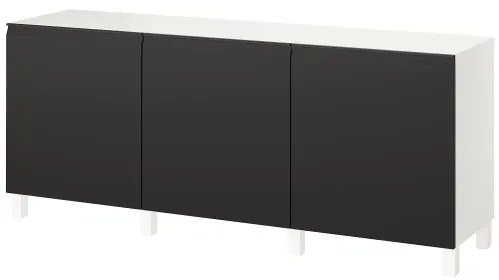 BESTÅ σύνθεση αποθήκευσης με πόρτες, 180x42x74 cm 295.693.41