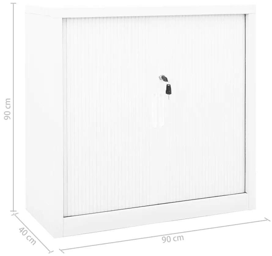 ΝΤΟΥΛΑΠΙ ΜΕ ΣΥΡΟΜΕΝΗ ΠΟΡΤΑ ΛΕΥΚΟ 90 X 40 X 90 ΕΚ. ΑΤΣΑΛΙΝΟ 336429