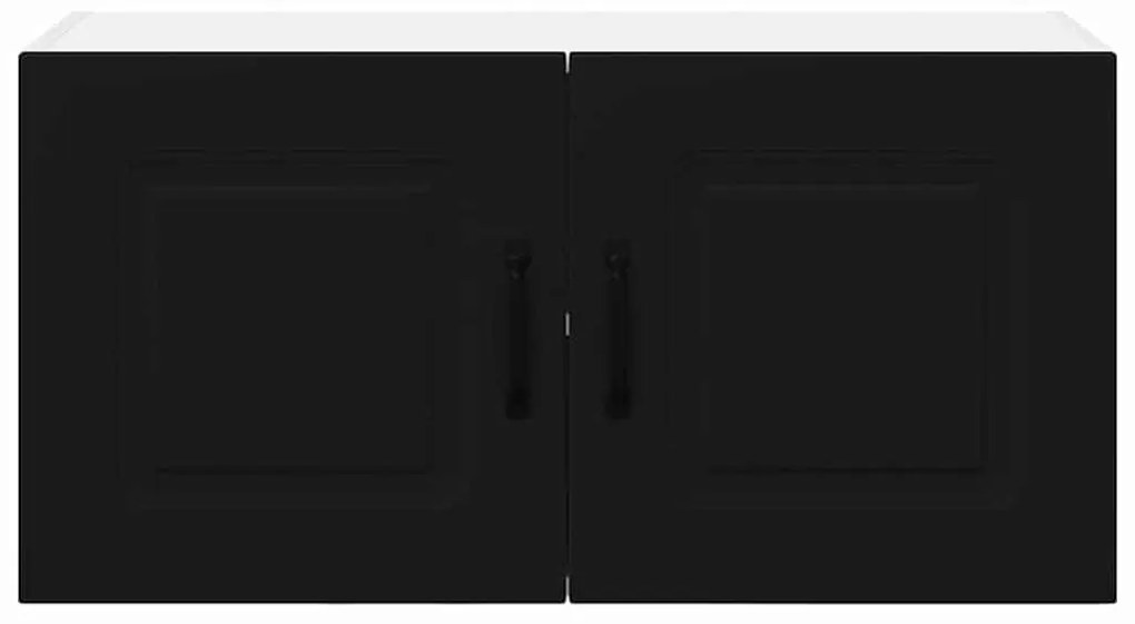 vidaXL Ντουλάπα Κουζίνας Μαύρο 80 x 31 x 40 εκ Επεξεργασμένο ξύλο