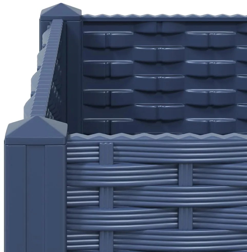vidaXL Ζαρντινιέρα 40 x 40 x 38 εκ. από Πολυπροπυλένιο
