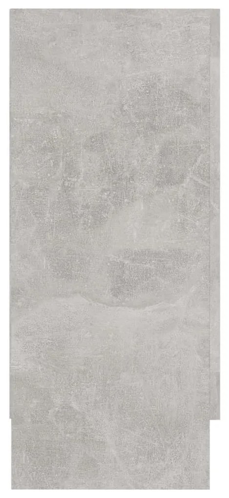 Βιτρίνα Γκρι Σκυροδέματος 120 x 30,5 x 70 εκ. από Μοριοσανίδα - Γκρι