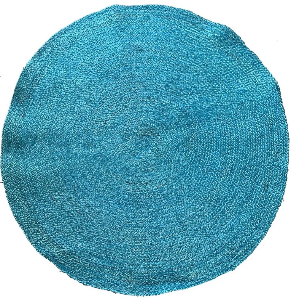 Χαλί Γιούτας 00.02.23551 Turquoise Round 120X120cm Round