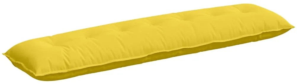 vidaXL Μαξιλάρι Πλάτης Απαλό Κίτρινο 140 x 19 x 50 εκ ύφασμα